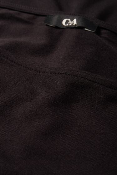 Damen - Langarmshirt - Regular Fit - schwarz