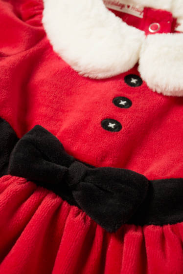 Nadó nena - Vestit de Nadal per a nadó - vermell