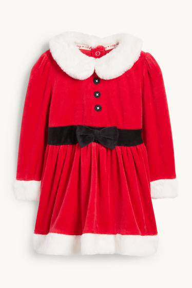 Nadó nena - Vestit de Nadal per a nadó - vermell
