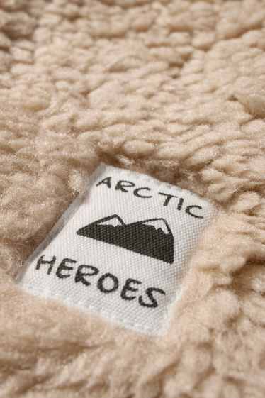 Nen - Jaqueta de teixit polar - blau fosc