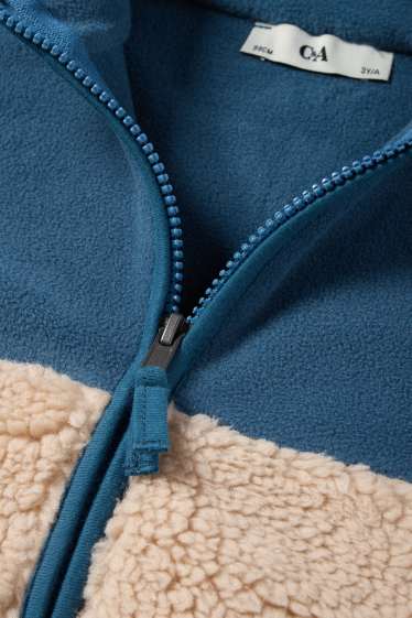 Nen - Jaqueta de teixit polar - blau fosc