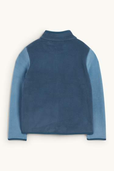 Nen - Jaqueta de teixit polar - blau fosc