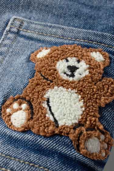 Baby: jongens - Beertje - baby-cargojeans - thermojeans - jeansblauw