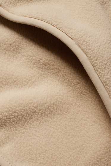 Heren - Fleecejack - licht beige