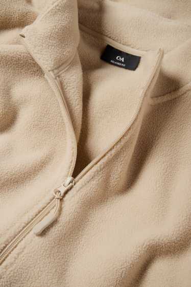Heren - Fleecejack - licht beige