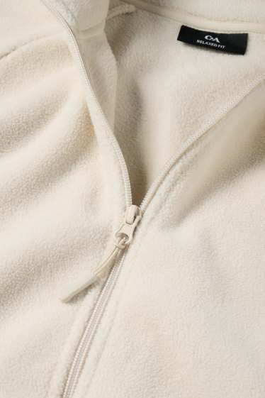 Hommes - Veste en polaire - blanc crème