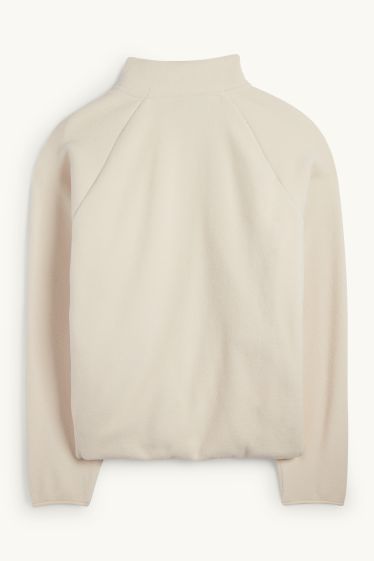 Hommes - Veste en polaire - blanc crème