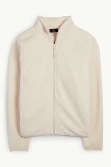 Hommes - Veste en polaire - blanc crème