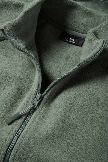 Hommes - Veste en polaire - vert foncé