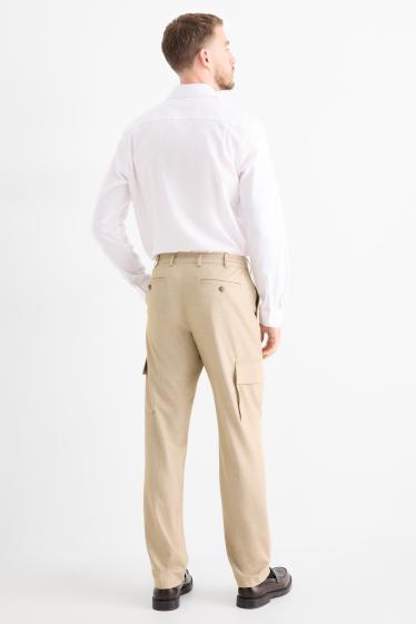 Heren - Broek uit het combi-systeem - regular fit - Flex - beige