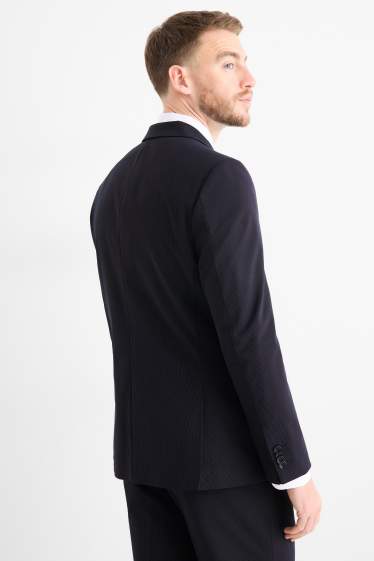 Hommes - Veste de costume - body fit - Flex - LYCRA® - bleu foncé