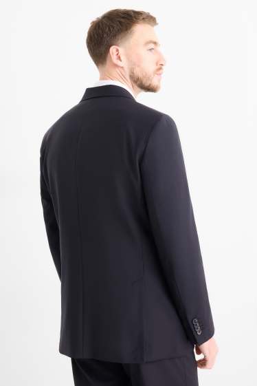 Bărbați - Sacou modular - regular fit - Flex - amestec de lână - LYCRA® - albastru închis