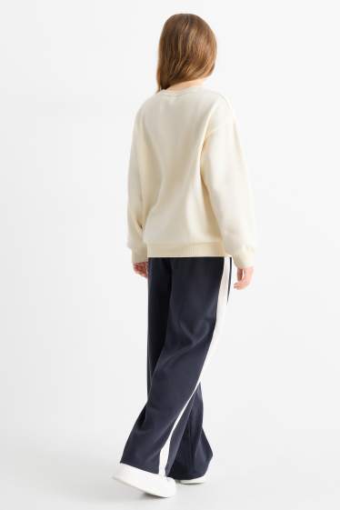 Enfants filles - Lilo & Stitch - ensemble - sweat à capuche et pantalon de jogging - 2 pièces - blanc