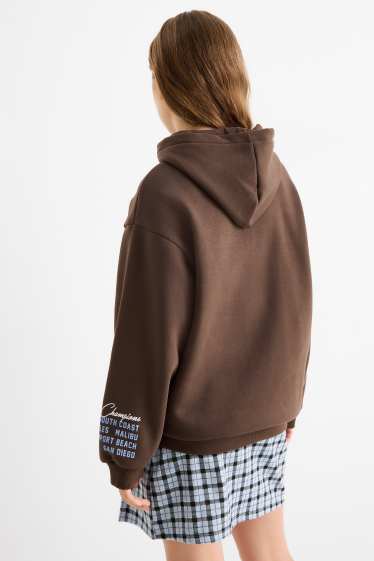 Copii - Fete - Los Angeles - hanorac - maro închis