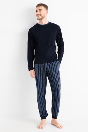 Herren - Pyjama - dunkelblau