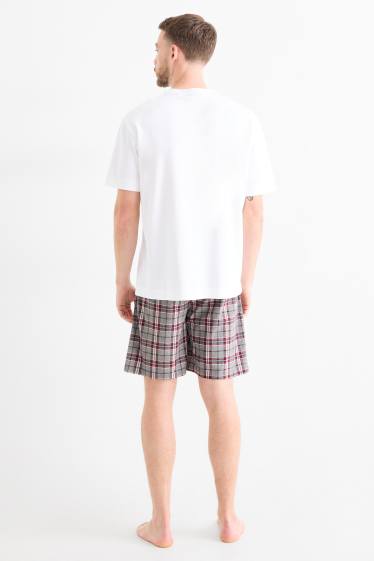 Uomo - Confezione da 2 - shorts pigiama - grigio scuro