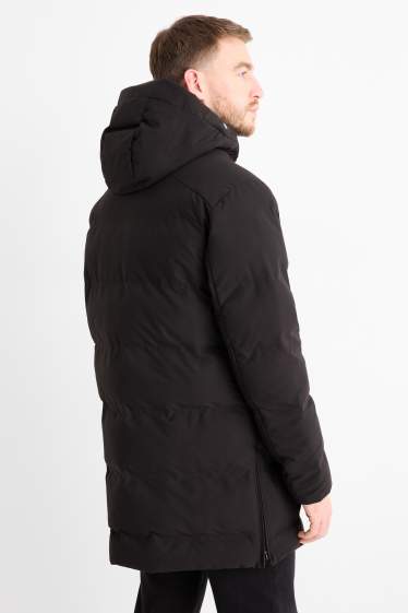 Heren - Parka met capuchon - winter - waterafstotend - zwart