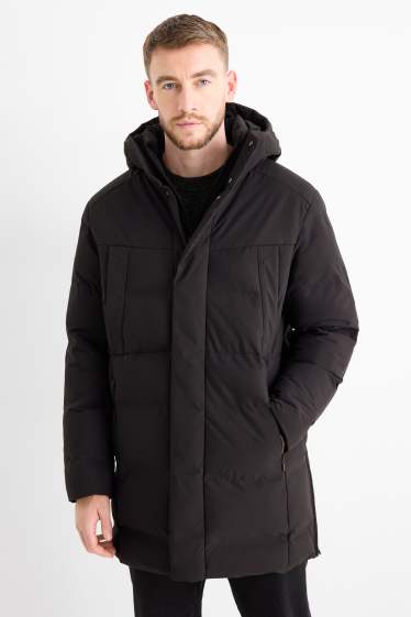 Heren - Parka met capuchon - winter - waterafstotend - zwart