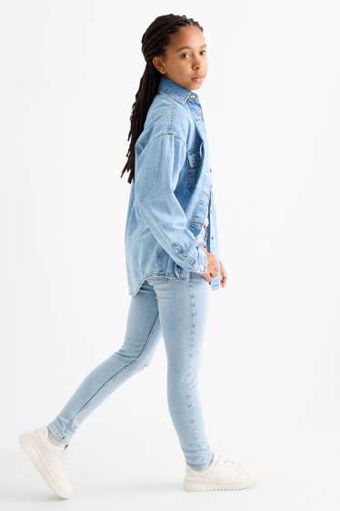 Enfants filles - Skinny jean - LYCRA® - jean bleu clair