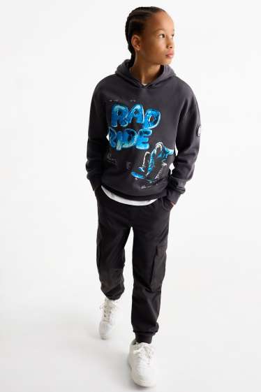 Copii - Băieți - Pantaloni cargo termoizolanți - negru