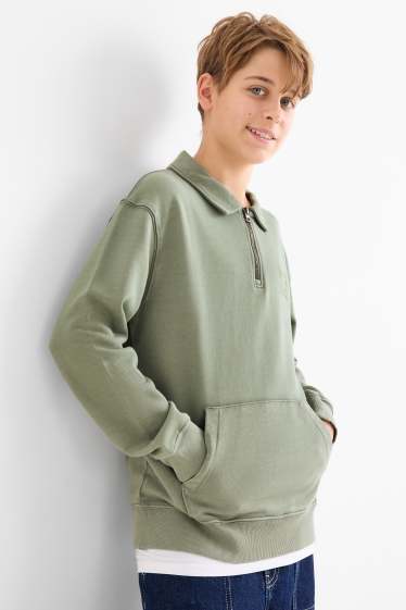 Copii - Băieți - Bluză de molton - verde