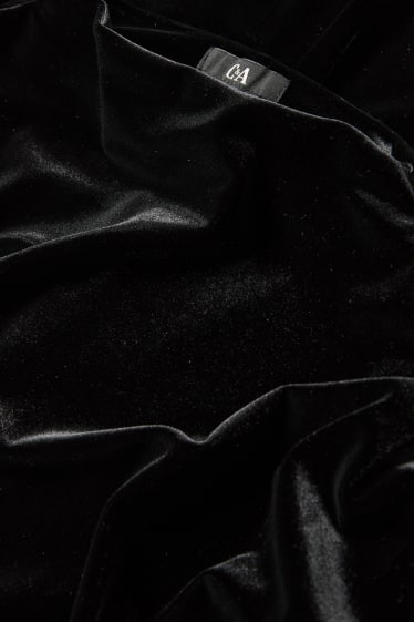 Femmes - Robe Bodycon en velours - noir