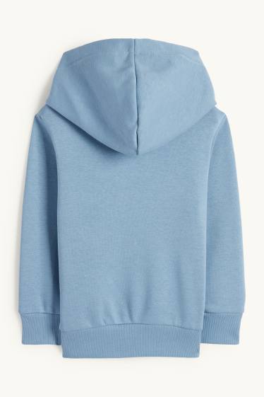 Copii - Băieți - Dinozaur, tigru și vehicule - hanorac - albastru