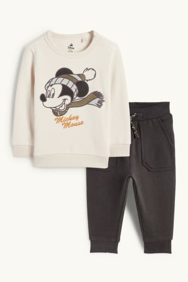 Bébés garçons - Mickey Mouse - tenue pour bébé - 2 pièces - beige clair