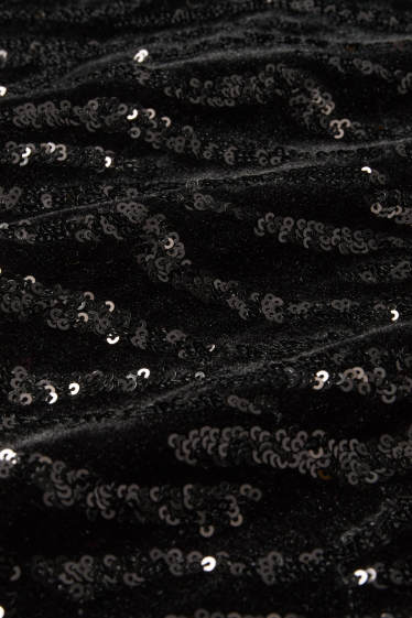 Femmes - Robe Bodycon en sequins - noir