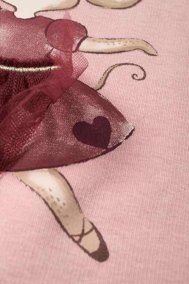 Bébés filles - Lot de 3 - ballerine et cœur - sweat bébé - rose