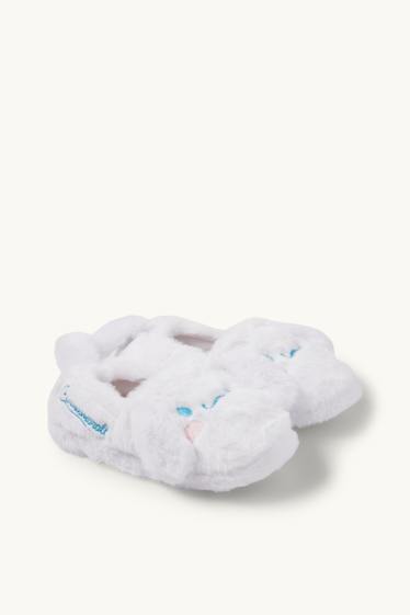 Děti - dívky - Cinnamoroll - domácí obuv - bílá