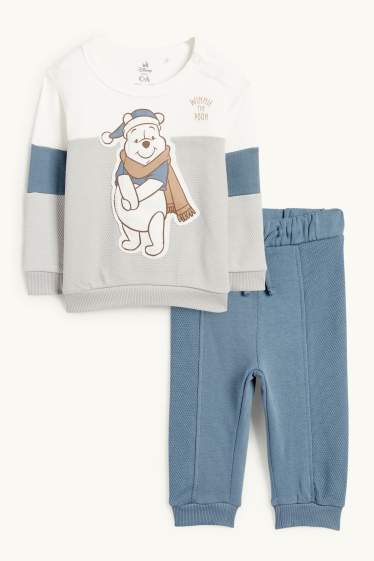 Baby: jongens - Winnie de Poeh - baby-outfit - 2-delig - blauw