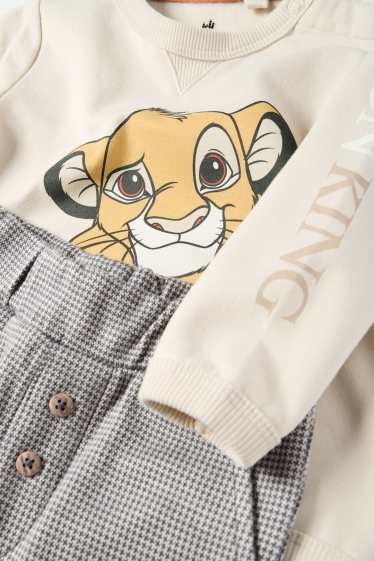 Miminka - chlapci - Lví král - outfit pro miminka - 2dílný - světle béžová