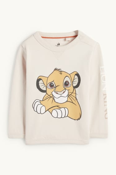 Miminka - chlapci - Lví král - outfit pro miminka - 2dílný - světle béžová