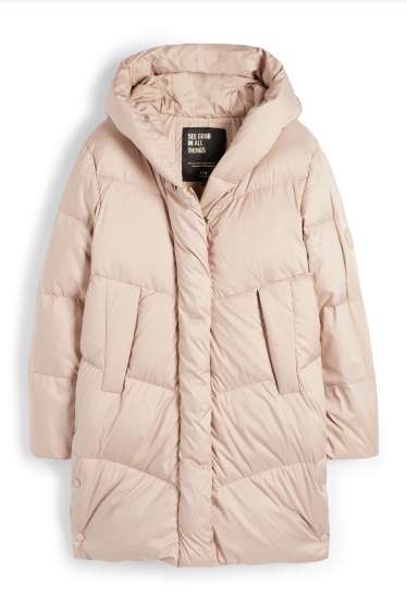 Enfants filles - Doudoune à capuche - beige clair