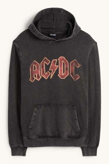 Hombre - Sudadera con capucha - AC/DC - gris oscuro