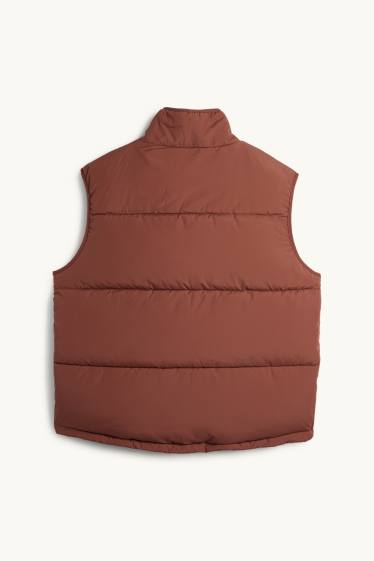 Hommes - Doudoune sans manches - marron