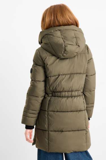 Nena - Jaqueta embuatada amb caputxa - verd fosc