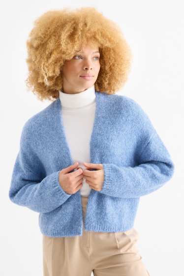 Dames - Gebreid vest - lichtblauw