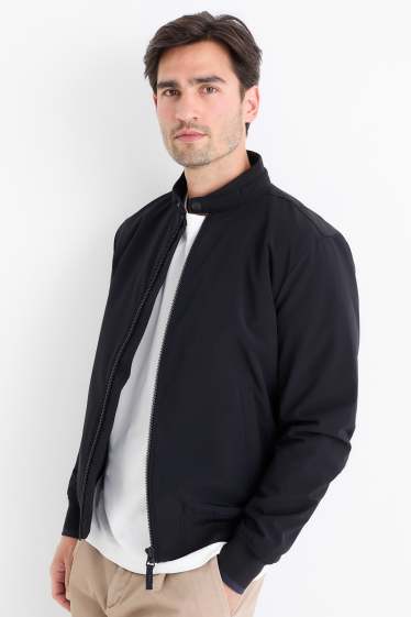 Heren - Blouson - gevoerd - waterafstotend - donkerblauw