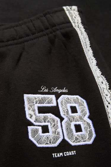 Enfants filles - Bas de jogging - noir