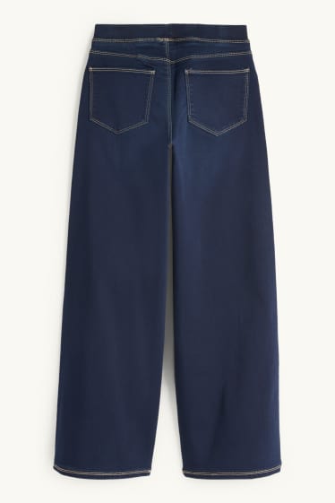 Bambine - Jeggings a gamba larga - jeans blu scuro