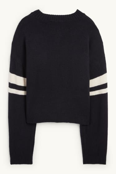 Enfants filles - New York - pull - bleu foncé