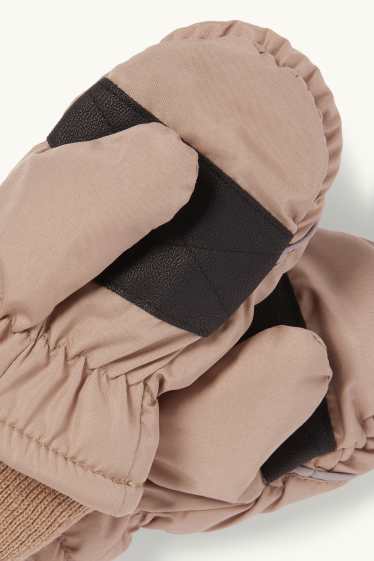 Baby Boys - Baby mittens - lined - beige