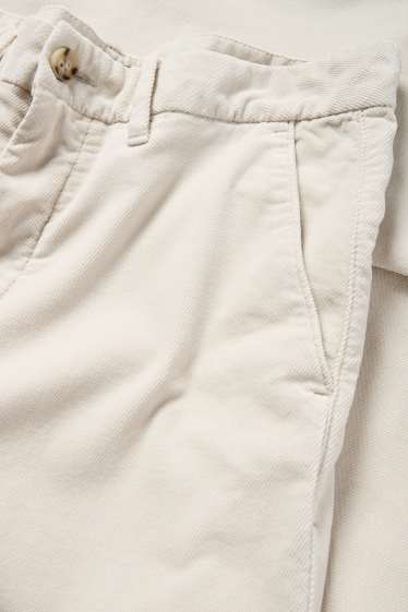 Uomo - Pantaloni chino - regular fit - tramati - beige chiaro
