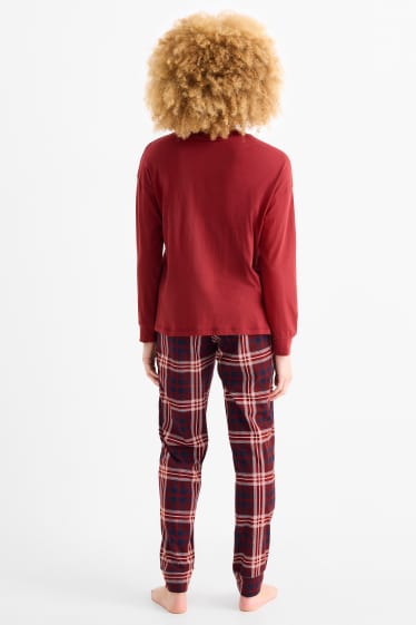 Donna - Pigiama - rosso scuro