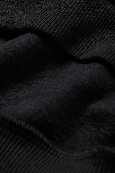 Bambine - Lilo & Stitch - felpa con cappuccio natalizia - nero