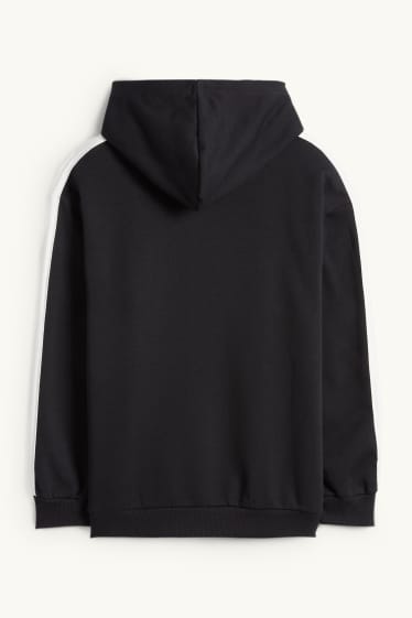 Bambine - Lilo & Stitch - felpa con cappuccio natalizia - nero