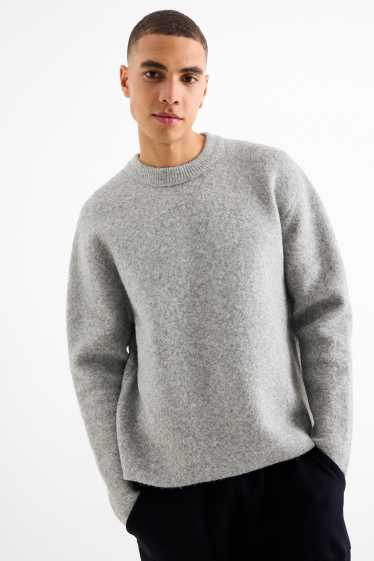 Uomo - Maglione - grigio chiaro melange