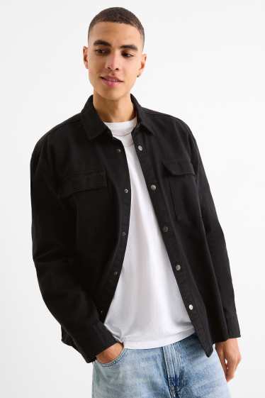 Home - Camisa texana - relaxed fit - Kent - negre